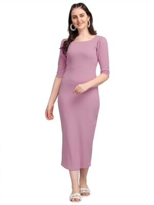 Women’s Bodycon Below Knee Length Dress