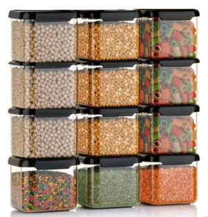 Air Tight Containers For Kitchen Organizer Storage Set, Kitchen Accessories Items Kitchen Storage Set Pantry Organization And Kitchen Storage (500 ml Pack of 10)