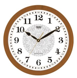 Ajanta Real Silent Sweep Movement Plastic Designer Wall Clock