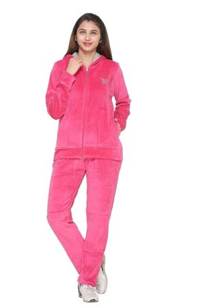 HRIKSHIKA FASHION Track Suit for Winter-wear Solid Fleece Tracksuit Set, Jogger Set for Girls & Women
