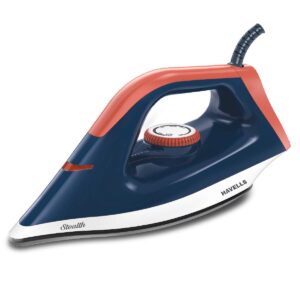 Havells ABS Stealth 1000 Watt Dry Iron With American Heritage Non Stick Sole Plate, Aerodynamic Design, Easy Grip Temperature Knob