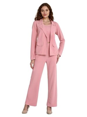 Leriya Fashion 3-Piece co ord Set for Women| Winter Co-ord Set for Women | Formal co ord Set for Women| Blazer co ord Set for Women