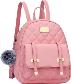 Bizanne Fashion Cute Pompom Hanging Backpack for Women | Backpack For Girls | Gift For Girls | Rakhi Gift For Sister | Diwali | Festival | Wife | Travel | Office | Birthday | Gift | Branded
