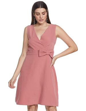 Women's Synthetic A-Line Mini Dress
