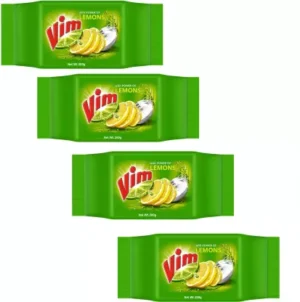 Vim Power of Lemon Dishwash Bar  (4 x 200 g)