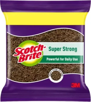 Scotch-Brite Super Strong Scrub Pad 7x7.5 cm Scrub Pad  (Regular)