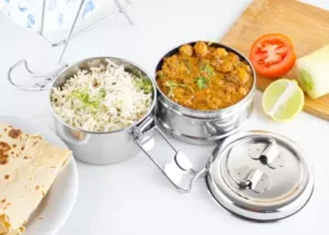 OMEGA Clip Tiffin 2 Containers Lunch Box  (400 ml)