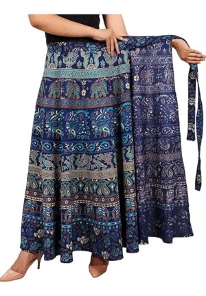 Sahaj Paridhan Jaipuri Print Cotton Wrapskirt