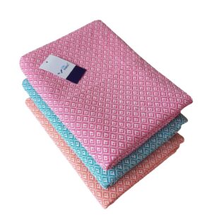 vibifabric Cotton Bath Towels 75cm x 150cm Size- Pack of 3 pcs Multicolor