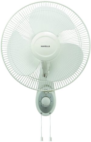 Havells Swing 300mm Wall Mounted Fan | High-Performance, Wall Fan for Kitchen & Home, Smooth Oscillation, 100% Copper Motor | 3-Speed Control, 2-Year Warranty | (Pack of 1, Off White)