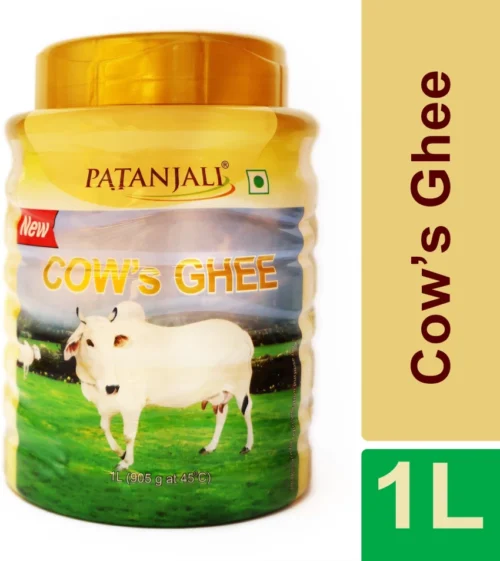 PATANJALI Cow's Ghee  Danedar Rich Aroma  Natural & Healthy 1 L Plastic Bottle