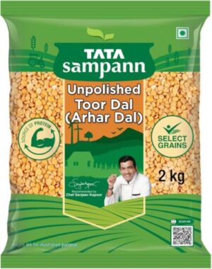 Tata Sampann Yellow Toor/Arhar Dal (Toor Dal) (Split)  (2 kg)