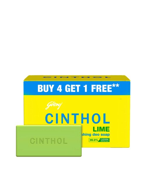 Cinthol Lime Bath Soap 5 x 100G Buy 4 Get 1 Free