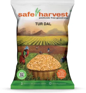 safe harvest Toor/Arhar Dal (Toor Dal) (Split) (Pesticide Free)  (500 g)
