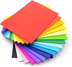A4 Coloured Sheets (Multicolor)