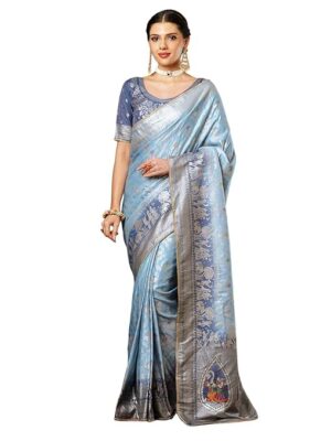 Women's Cotton Silk Dual Tone Banarasi